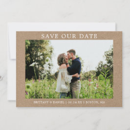 Moderne minimalistische, eenvoudige besparing onze save the date