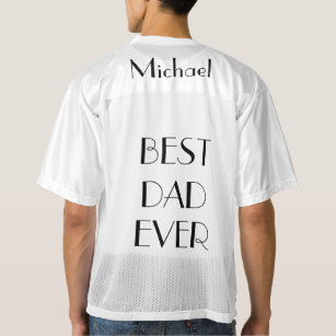 Moderne minimalistische eenvoudige beste vader ooi heren football jersey