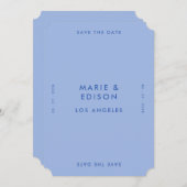 Moderne minimalistische eenvoudige bruiloft Bewaar Kaart (Voorkant / Achterkant)