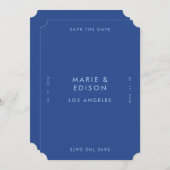 Moderne minimalistische eenvoudige bruiloft Bewaar Kaart (Voorkant / Achterkant)