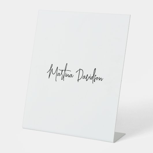 Moderne minimalistische eenvoudige creatieve kalli reclamebord met voetstuk (Voorkant)