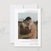 Moderne Minimalistische Eenvoudige Dubbele Fotobru Kaart (Voorkant)