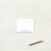 Moderne Minimalistische Eenvoudige Eigen Naam Post-it® Notes (Op bureau)