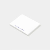 Moderne Minimalistische Eenvoudige Eigen Naam Post-it® Notes (Schuin)