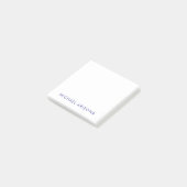 Moderne Minimalistische Eenvoudige Eigen Naam Post-it® Notes (Schuin)