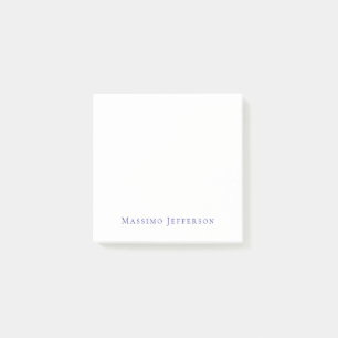 Moderne Minimalistische Eenvoudige Eigen Naam Post-it® Notes