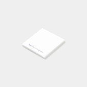 Moderne Minimalistische Eenvoudige Eigen Naam Post-it® Notes (Schuin)