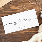 Moderne Minimalistische Eenvoudige Elegante Chique Feestdagenkaart