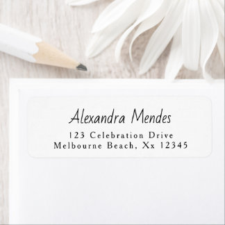 Moderne Minimalistische eenvoudige elegante script Etiket