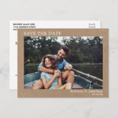 Moderne minimalistische eenvoudige foto Sla de dat Briefkaart (Voorkant / Achterkant)