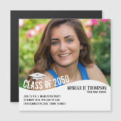 Moderne, minimalistische eenvoudige fotomagneet (Voorkant / Achterkant)