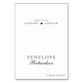 Moderne minimalistische eenvoudige gast naam plaat kaart (Voorkant)