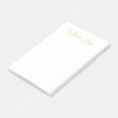Moderne minimalistische eenvoudige handschrift naa post-it® notes (Schuin)