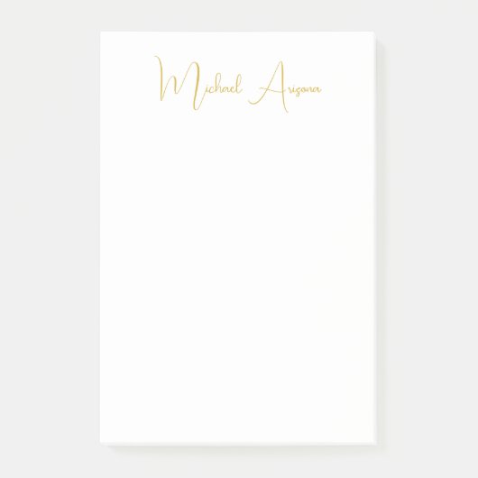 Moderne minimalistische eenvoudige handschrift naa post-it® notes (Voorkant)