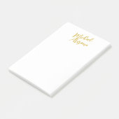 Moderne minimalistische eenvoudige handschrift naa post-it® notes (Schuin)