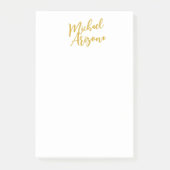 Moderne minimalistische eenvoudige handschrift naa post-it® notes (Voorkant)