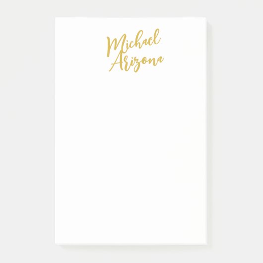 Moderne minimalistische eenvoudige handschrift naa post-it® notes (Voorkant)