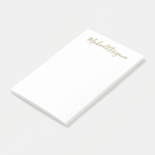 Moderne minimalistische eenvoudige handschrift naa post-it® notes (Schuin)