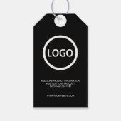 Moderne Minimalistische Eenvoudige Kleding Logo Ha Cadeaulabel (Voorkant)
