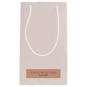 Moderne minimalistische eenvoudige lay-out Typo Wa Klein Cadeauzakje