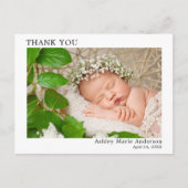 Moderne Minimalistische Eenvoudige Nieuwe Baby Bed Briefkaart (Voorkant)