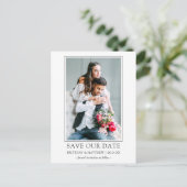 Moderne minimalistische eenvoudige opslag van onze briefkaart (Staand voorkant)