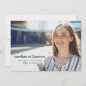 Moderne minimalistische eenvoudige overlay foto Af Aankondiging (Voorkant)