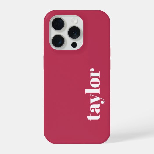 Moderne minimalistische eenvoudige preppy roze gep iPhone hoesje (Achterkant)