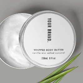 Moderne Minimalistische Eenvoudige Productverpakki Ronde Sticker