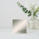 Moderne, minimalistische, eenvoudige, professionel vierkante visitekaartje (Staand voorkant)