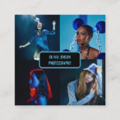 Moderne minimalistische eenvoudige professionele f vierkante visitekaartje (Voorkant)