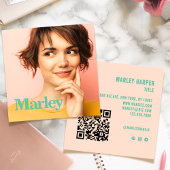 Moderne Minimalistische Eenvoudige Professionele F Vierkante Visitekaartje