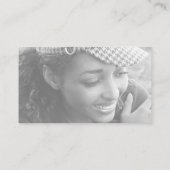 Moderne, minimalistische, eenvoudige professionele visitekaartje (Achterkant)