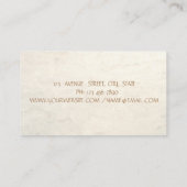 Moderne minimalistische eenvoudige regendruppels visitekaartje (Achterkant)