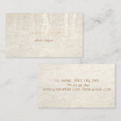 Moderne minimalistische eenvoudige regendruppels visitekaartje (Voorkant / Achterkant)