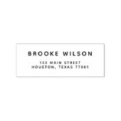 Moderne minimalistische eenvoudige retour adres st rubberstempel (Afrduk)