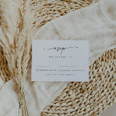 Moderne minimalistische eenvoudige RSVP Insert-Kaa Kaart