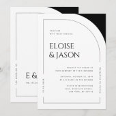 Moderne minimalistische eenvoudige rustieke Bold A Kaart (Voorkant / Achterkant)