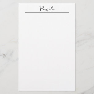 Moderne minimalistische eenvoudige Schattigee eige Briefpapier