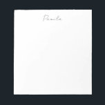 Moderne minimalistische eenvoudige Schattigee eige Notitieblok<br><div class="desc">Stijlvol elegant modern minimalistisch design</div>