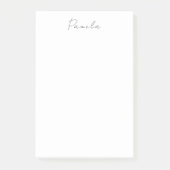 Moderne minimalistische eenvoudige Schattigee eige Post-it® Notes (Voorkant)