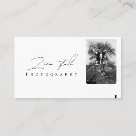 Moderne minimalistische eenvoudige sjabloon fotogr visitekaartje