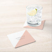 Moderne minimalistische eenvoudige Sjabloon Trendy Kartonnen Onderzetters (Insitu)