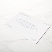 Moderne minimalistische eenvoudige slanke charmant folie uitnodiging (Gedraaid)