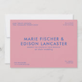 Moderne minimalistische eenvoudige slanke charmant kaart (Voorkant)