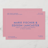 Moderne minimalistische eenvoudige slanke charmant kaart (Voorkant / Achterkant)