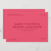 Moderne minimalistische eenvoudige slanke charmant kaart (Voorkant / Achterkant)