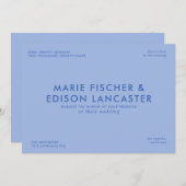 Moderne minimalistische eenvoudige slanke charmant kaart (Voorkant / Achterkant)