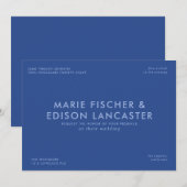 Moderne minimalistische eenvoudige slanke charmant kaart (Voorkant / Achterkant)