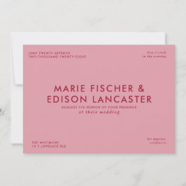 Moderne minimalistische eenvoudige slanke charmant kaart